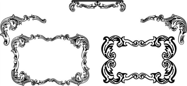 Цветочная рамка раскраска