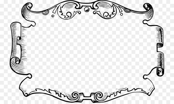 Красивые рамки для текста черно-белые