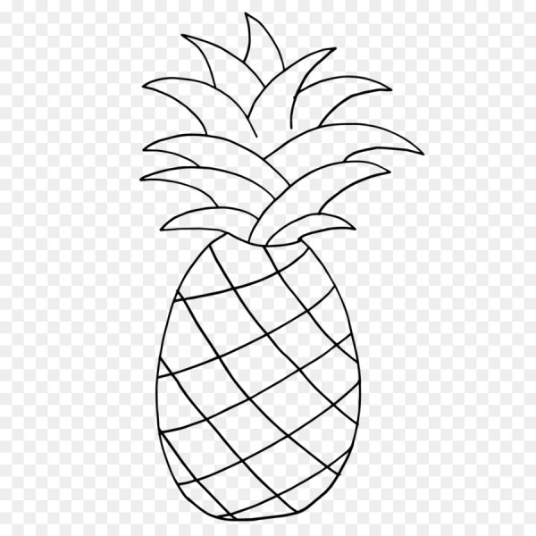 Ананас раскраска