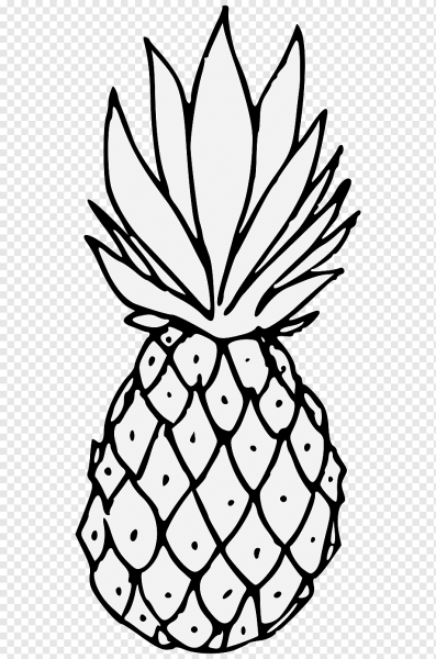 Ананас раскраска