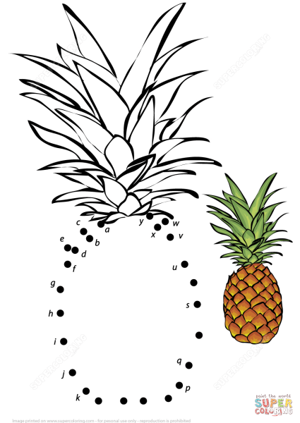 Ананас линиями