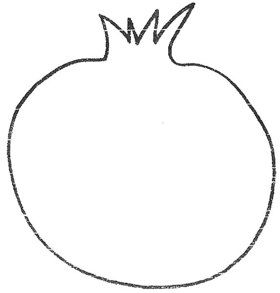 Гранат раскраска