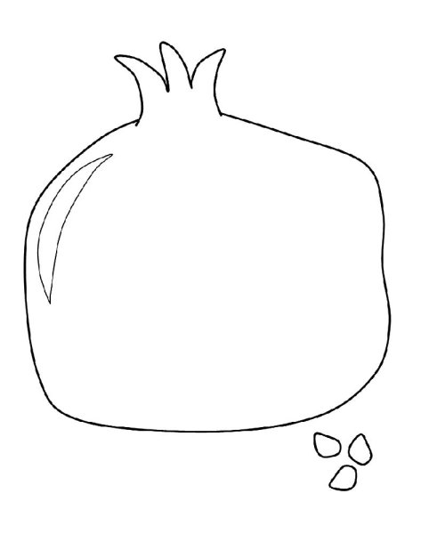 Гранат раскраска