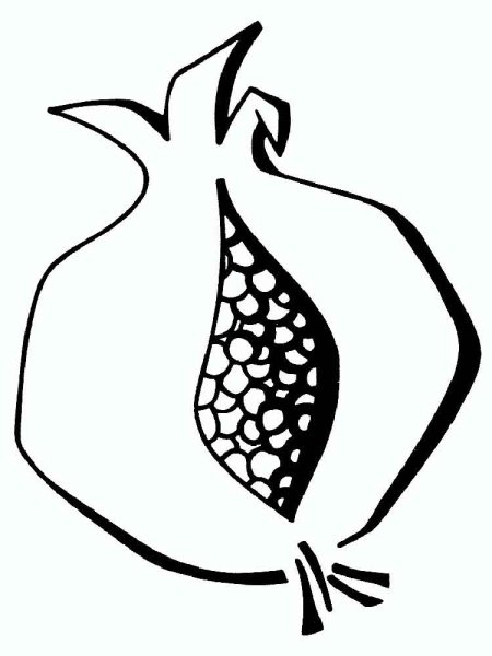 Гранат раскраска