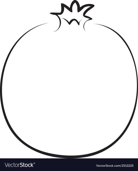 Гранат раскраска