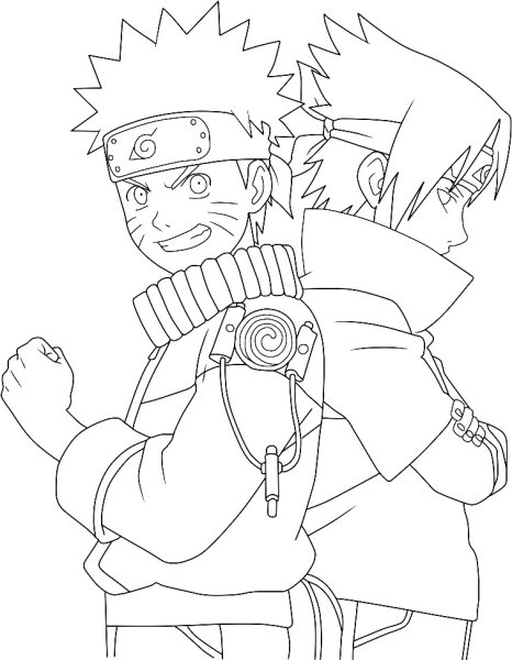 Разукрашку Наруто