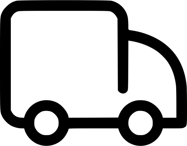 Иконка доставка белая