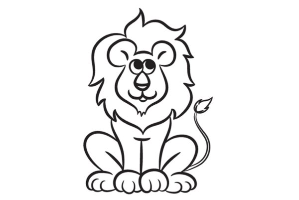 Трафареты Льва для раскрашивания
