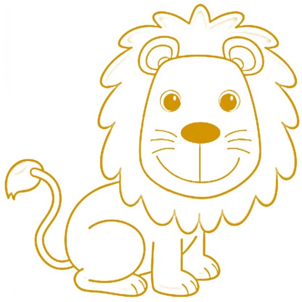 Аппликация Лев