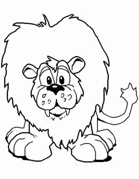 Раскраска Лев