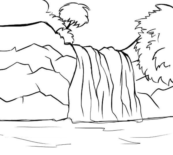 Ниагарский водопад раскраска
