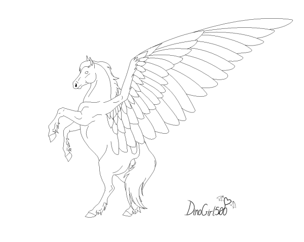 Нарисовать Пегаса
