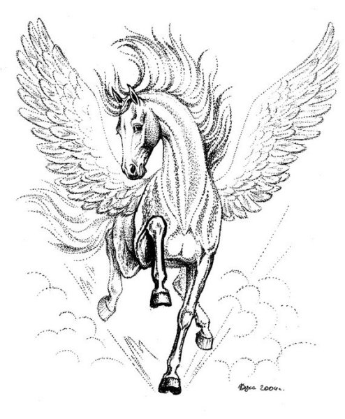 Пегас эскиз