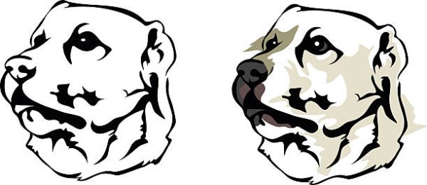 Трафарет алабая