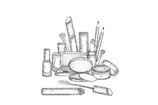 Контурные изображения косметика