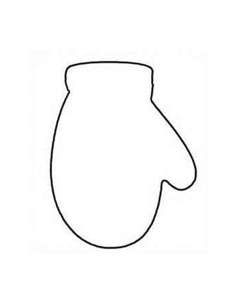 Рукавички раскраска