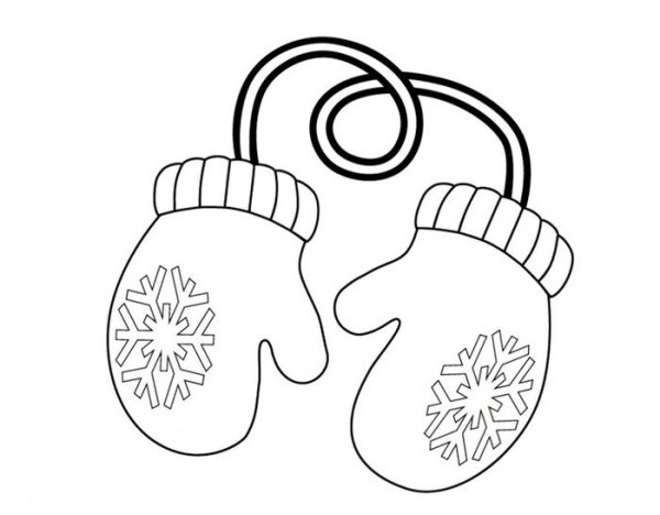 Эскиз варежки