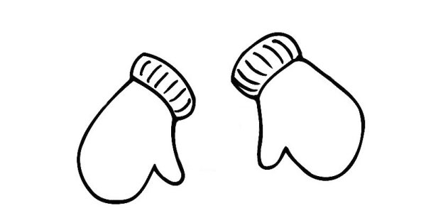 Рукавица трафарет