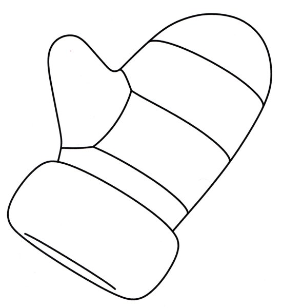 Контур варежки