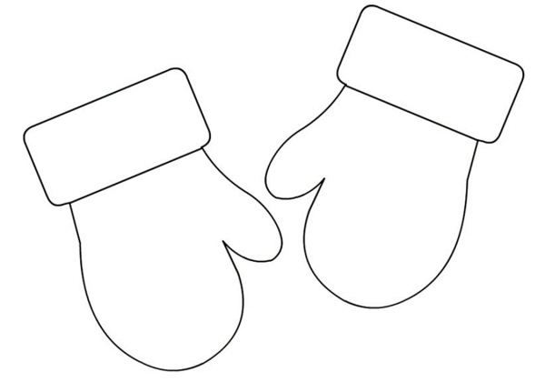 Варежка для раскрашивания