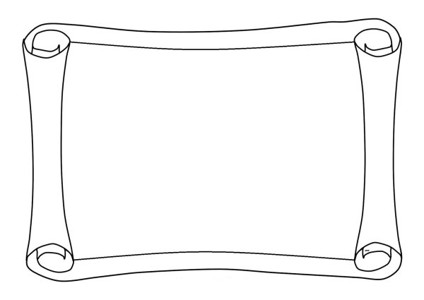 Свиток контур