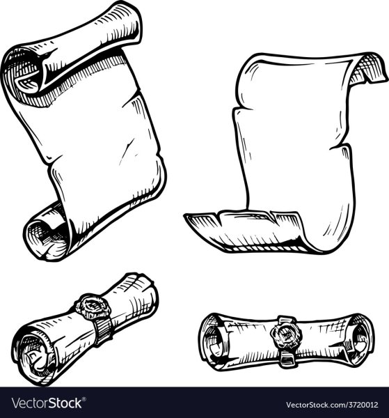 Свиток черно белый