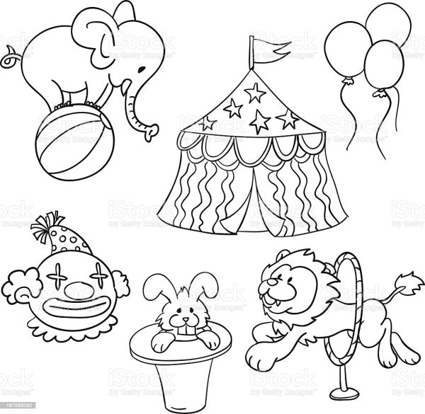 Цирковая лошадь раскраска