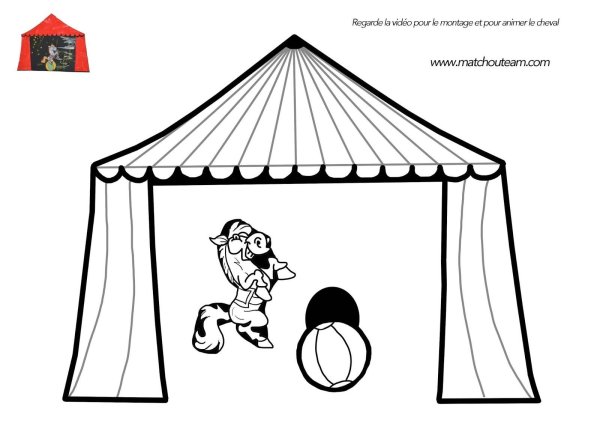 Раскраска на арене цирка