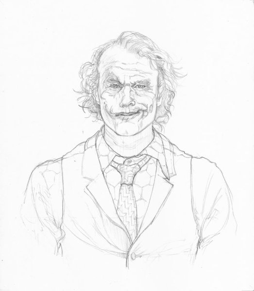 Джокер черно белый