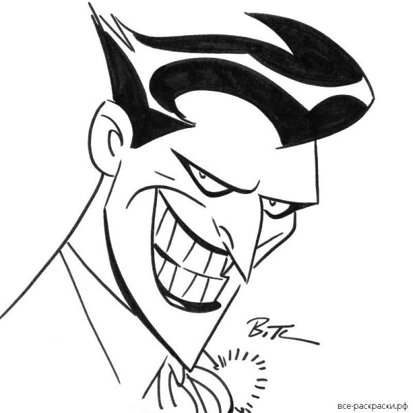 Джокер черно белый