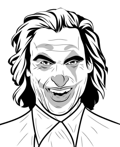 Джокер силуэт