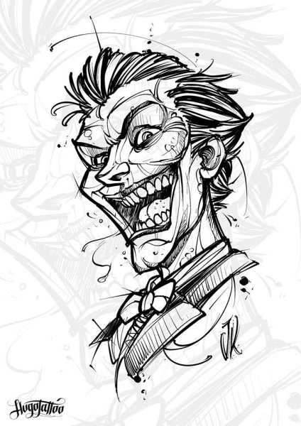 Трафарет Джокер для вырезания