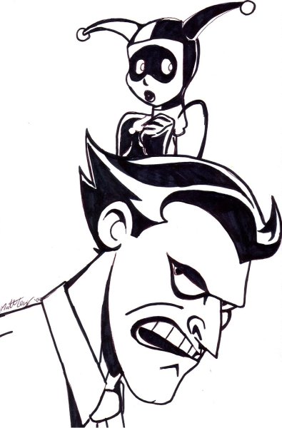 Джокер раскраска