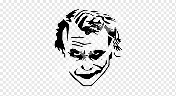 Джокер черно белый