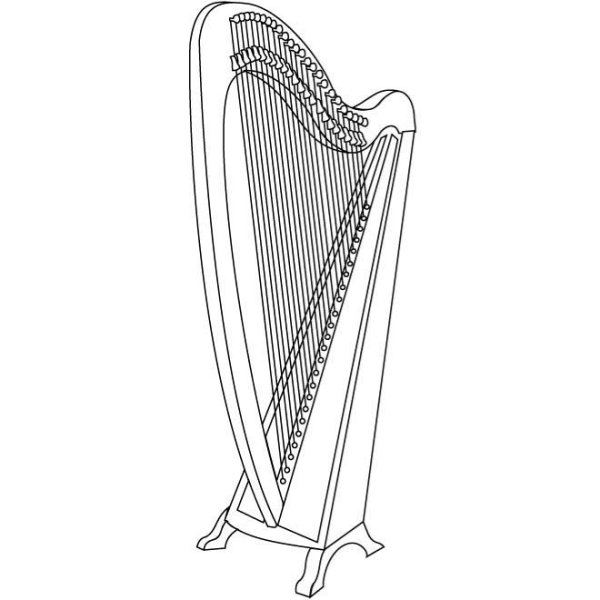 Лира силуэт