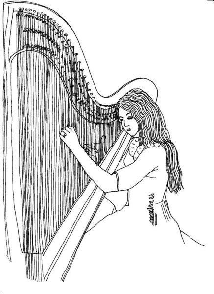 Символы древней Греции арфа