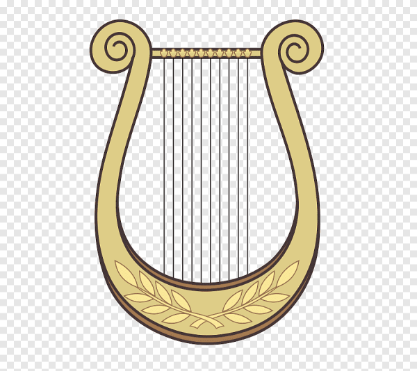 Трафарет арфа