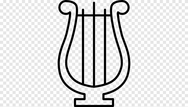 Лира черно белая