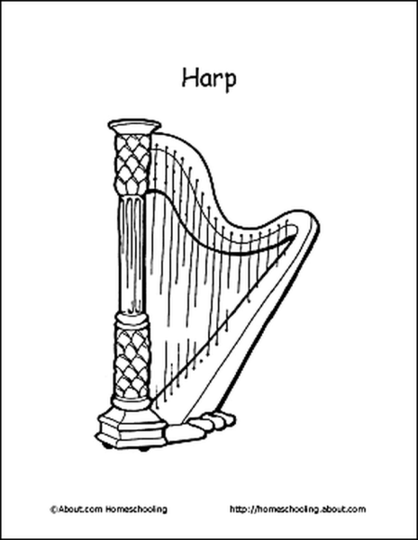 Арфа силуэт