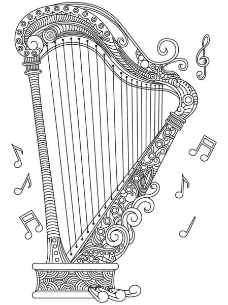 Кельтская арфа символ