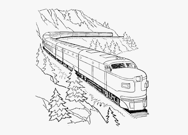 Локомотив дизель поезда рисунок