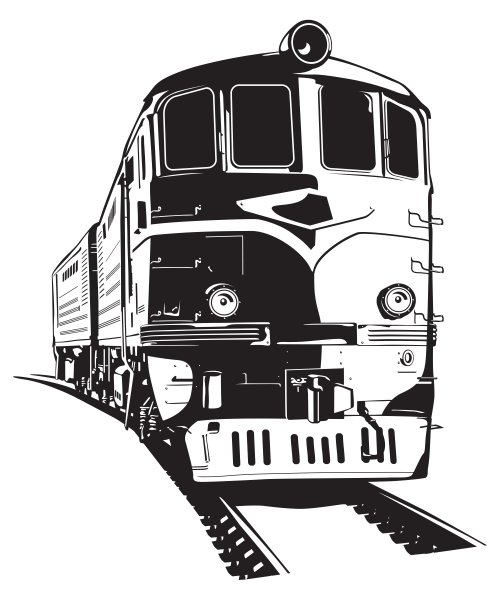 Тепловоз раскраска