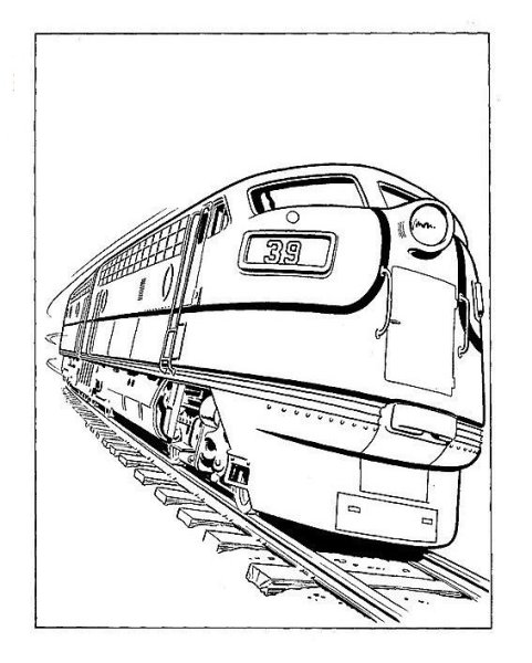 Раскраска электровоз