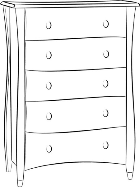 Раскраска шкаф для одежды