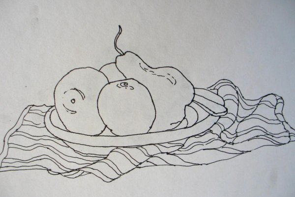 Натюрморт контур