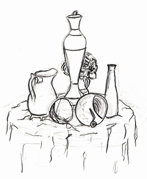 Натюрморт эскиз