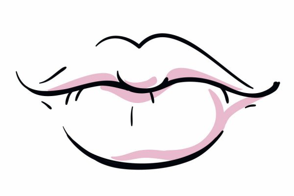 Губы контур