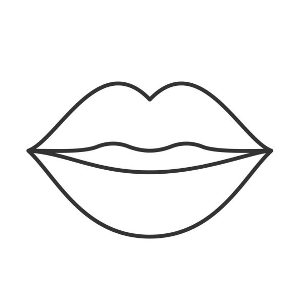 Очертание губ