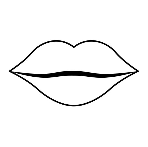 Губы раскраска