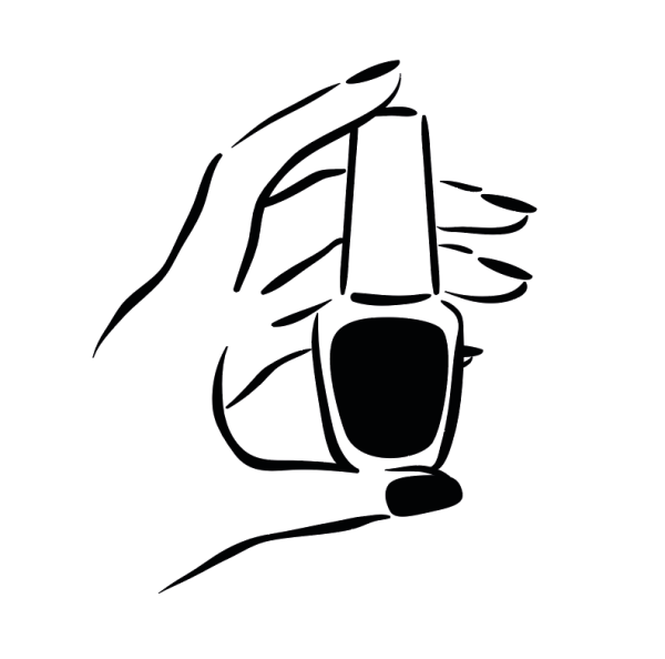 Маникюр силуэт